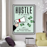 Monopoly Time Is Money Canvas Wall Art