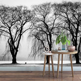 Premium Black Tree Wallpaper – Enhance Your Space