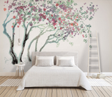 Magnolia Traditional Design Tree Art Wallpaper Mural