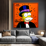 Simpsons Leinwandkunst von Alec