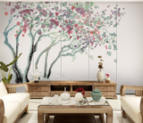 Magnolia Traditional Design: Tree Art Wallpaper Mural