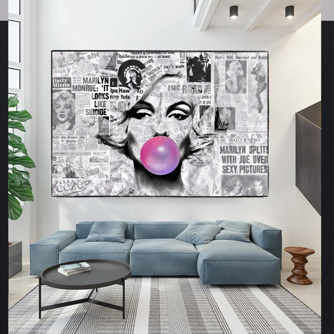 Kaufen Sie Marilyn Bubble Poster | Nur bei Zeitung – BabiesDecor