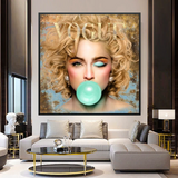 Marilyn Monroe Bubble Blink Canvas Art