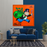 Alec Monopoly Hermes Art - Money Man Canvas Print