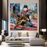 Alec Monopoly Wall Street Canvas Art - Forex Money Power