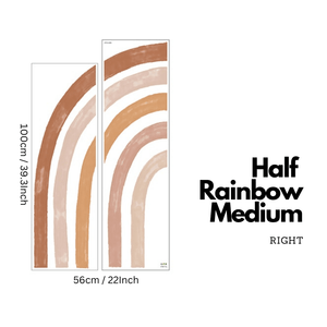 Boho Rainbow Wall Decal | Large Boho Rainbow Wall Sticker-Home Decor Decals