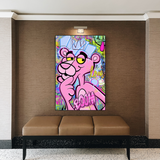 Pink Panther Poster: Skurrile und stilvolle Leinwand-Wandkunst