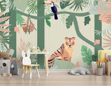 Jungle Theme Safari - Kids Room Wallpaper Mural