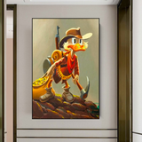 Disney Donald Duck Scrooge Mcduck Canvas Wall Art