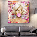 Marilyn Monroe Bubble Poster - Captivating Vintage Style