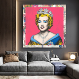 The Crowned Queen : Marilyn Poster pour les collectionneurs vintage