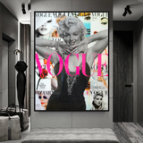 Vogue Cover Girl – Marilyn Poster: Ikonische Mode ausgestellt
