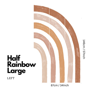 Boho Rainbow Wall Decal | Large Boho Rainbow Wall Sticker-Home Decor Decals