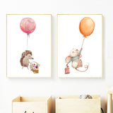 Affiche murale d'animaux - Collection d'affiches pour chambre d'enfant