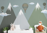 Swiss Alps Snow: Kids Room Wallpaper Mural