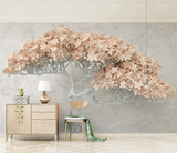 Beige Willow 3D Tree Wallpaper Murals - Transform Your Space