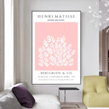 Henri Matisse Abstract Pink Exhibition Canvas Wall Art