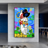 Décoration murale sur toile Scrooge McDuck Millionnaire