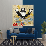 Alec Monopoly Money Man Millionaire Décoration murale sur toile