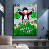 Alec Monopoly Man Holding Bag – Finden Sie exklusive Kunstwerke