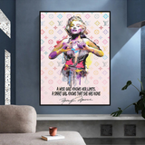 LV Wise Girl Marilyn Poster – stilvolle Kunst für Ihre Wände