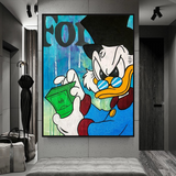 Scrooge McDuck Forbes Canvas Wall Art - Scrooge Poster