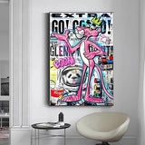 Pink Panther Art Extra GO Canvas Wall Art