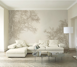 Tree Sketchy Theme Wallpaper Murals: Nature Inspired Design