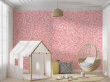 Abstract Pink Girls Room Wallpaper Mural