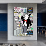 Alec Monopoly ATM Machine Canvas Print