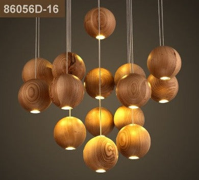Kugel-Pendelleuchte aus Holz: Stilvolle Beleuchtung