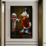 Scrooge McDuck Canvas Wall Art - Money Maker Millionaire