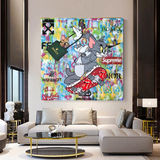 Tom and Jerry Canvas Art Its Shopping Time