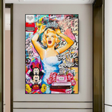 Marilyn Monroe Graffiti : Art inspiré par l'icône