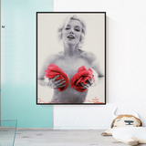 Red Flowers: Marilyn Poster - Captivating Blossoms