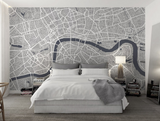 Papier Peint Panoramique Carte de Londres