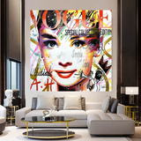 Audrey Hepburn Vogue Canvas Art - The Fashion Icon