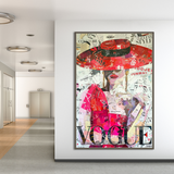 Vogue Fashion Lady Canvas Wall Art