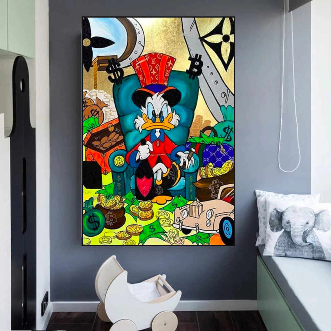 Uncle Scrooge Canvas Wall Art – Exclusive Collection
