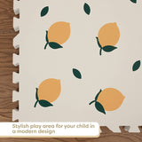 Spielmatte „Zitrone“ für Babys und Kinder, Puzzlefliesen, 6 Stück, 60 x 60 cm