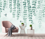 Olive Green Vine Wallpaper Mural: Transform Your Space