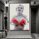 Fleurs Rouges : Affiche Marilyn - Fleurs Captivantes