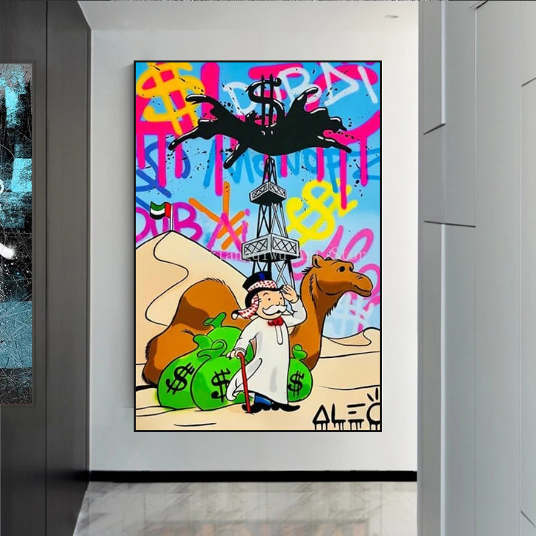 Alec Monopoly Art: Discover Oil Millionaire