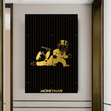 Alec Monopoly Art: Gold Money Man Millionaire Leinwanddruck