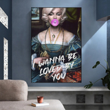 Willst du geliebt werden – Marilyn-Poster: Drücken Sie Ihre Bewunderung aus