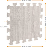 Piastrelle per tappetino da gioco puzzle effetto legno:ideali per aree di gioco sicure