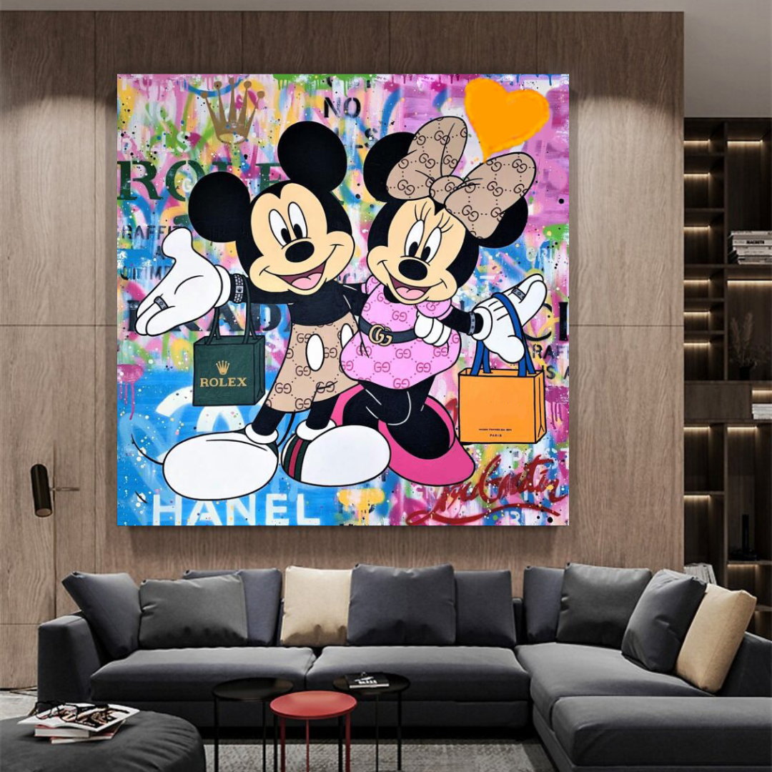 Disney Mickey & Minnie Mouse Canvas Wall Art