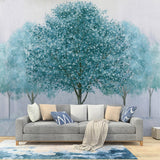 Blue Tranquility Tree Wall Mural