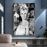 Brigitte Bardot Canvas Wall Art - Authentic and Exceptional