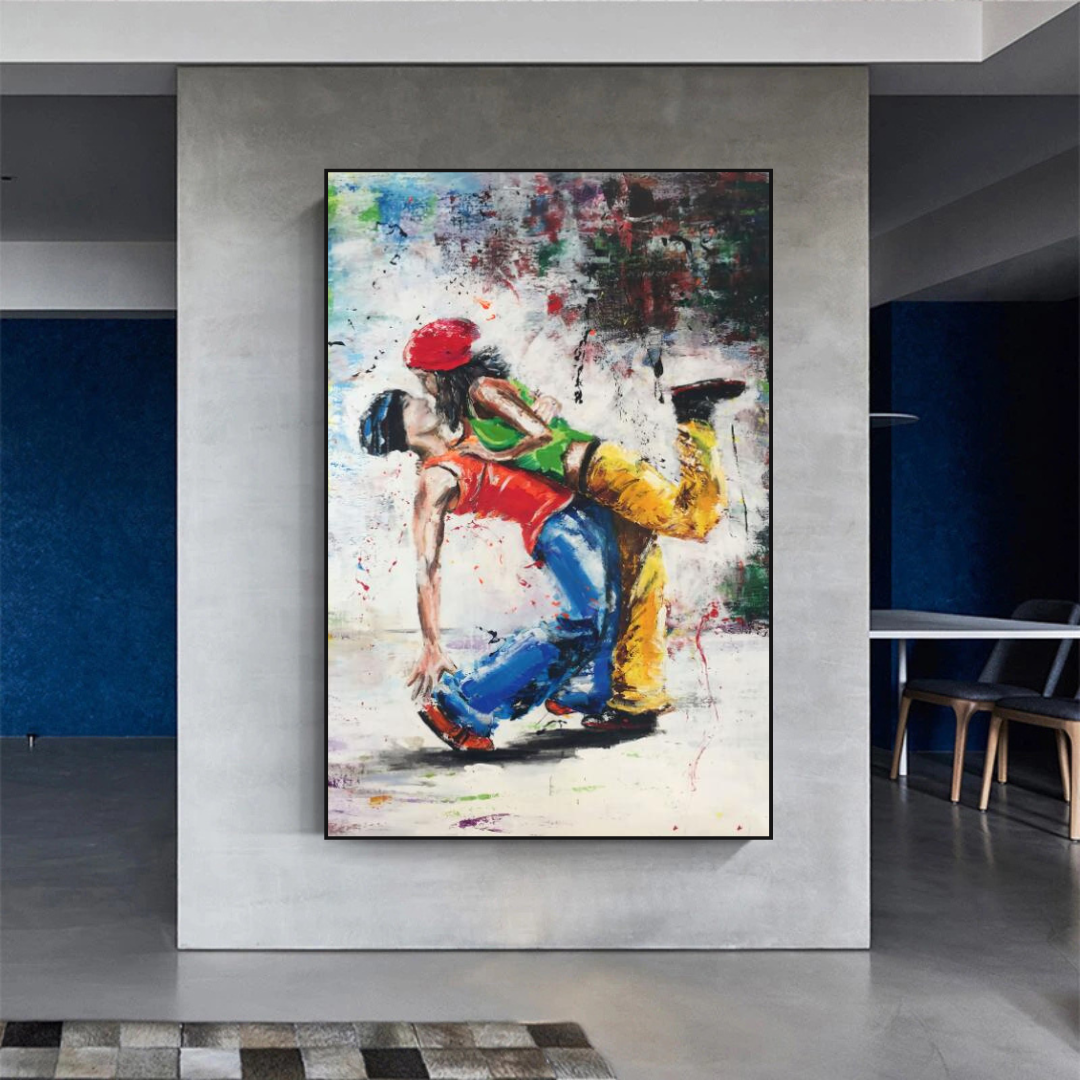Let's Dance on the Singer's Beat: Musical Canvas Wall Art